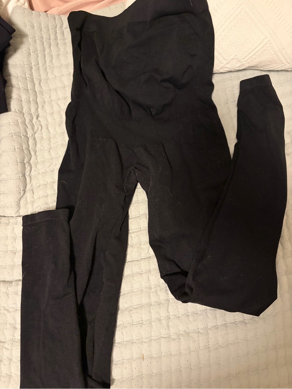 Black Women's High-Waist Maternity Leggings
